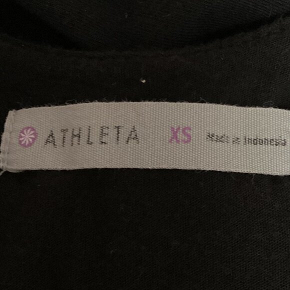 Athleta Midi Stripe Tank-Dress Sz XS Black #196F - Picture 9 of 11